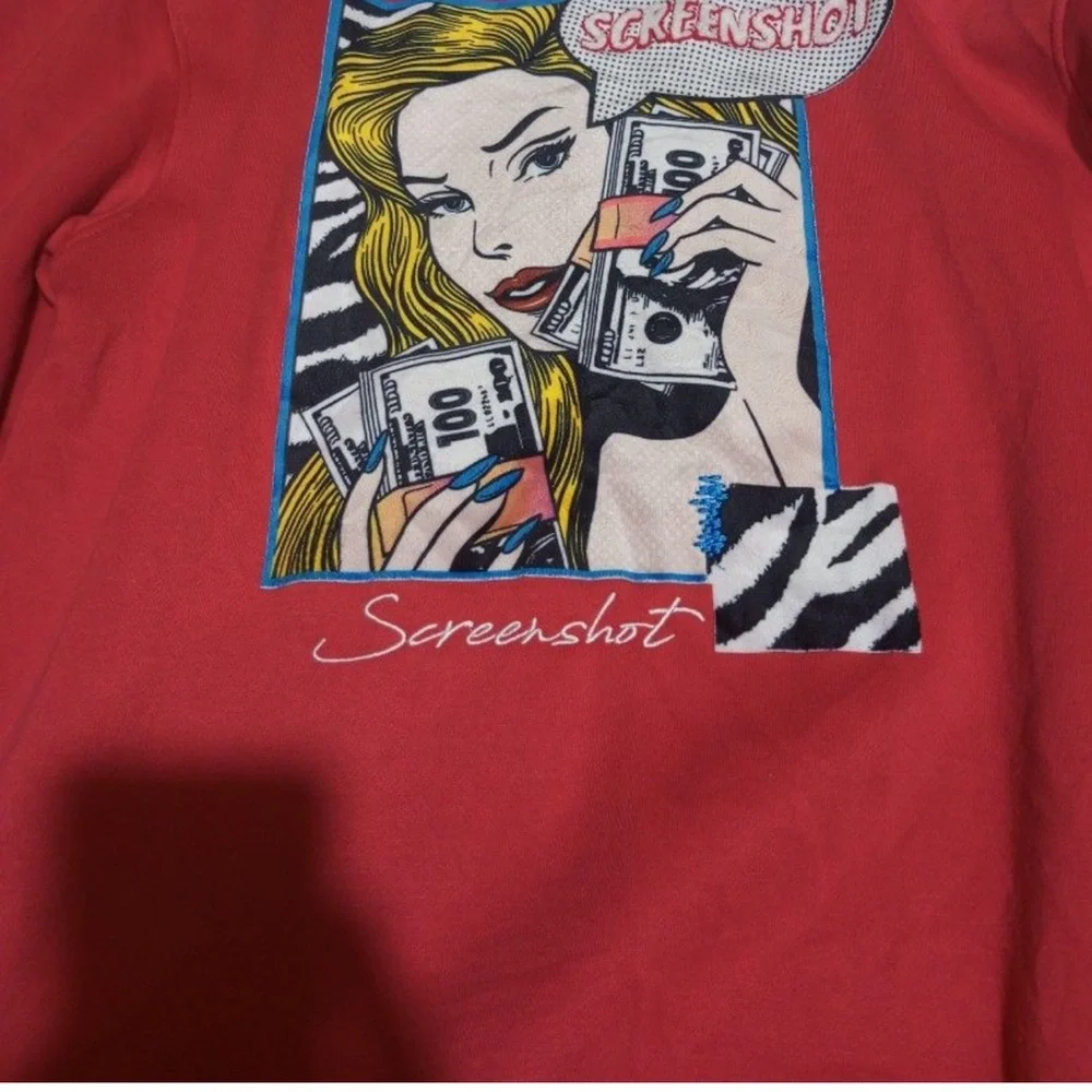 Screenshot Red Pop Art Women's Sweatshirt